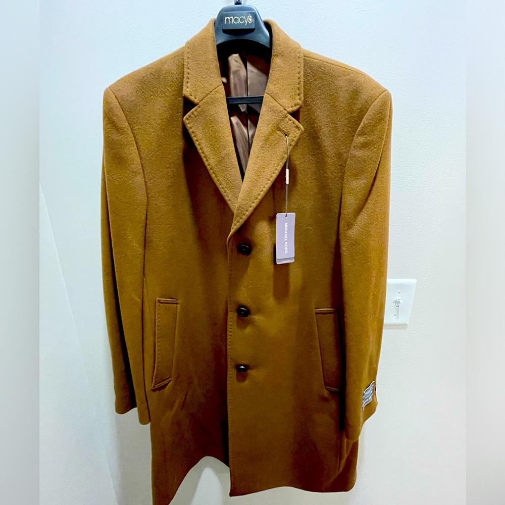 Michael Kors Luxury Wool Cashmere Overcoat